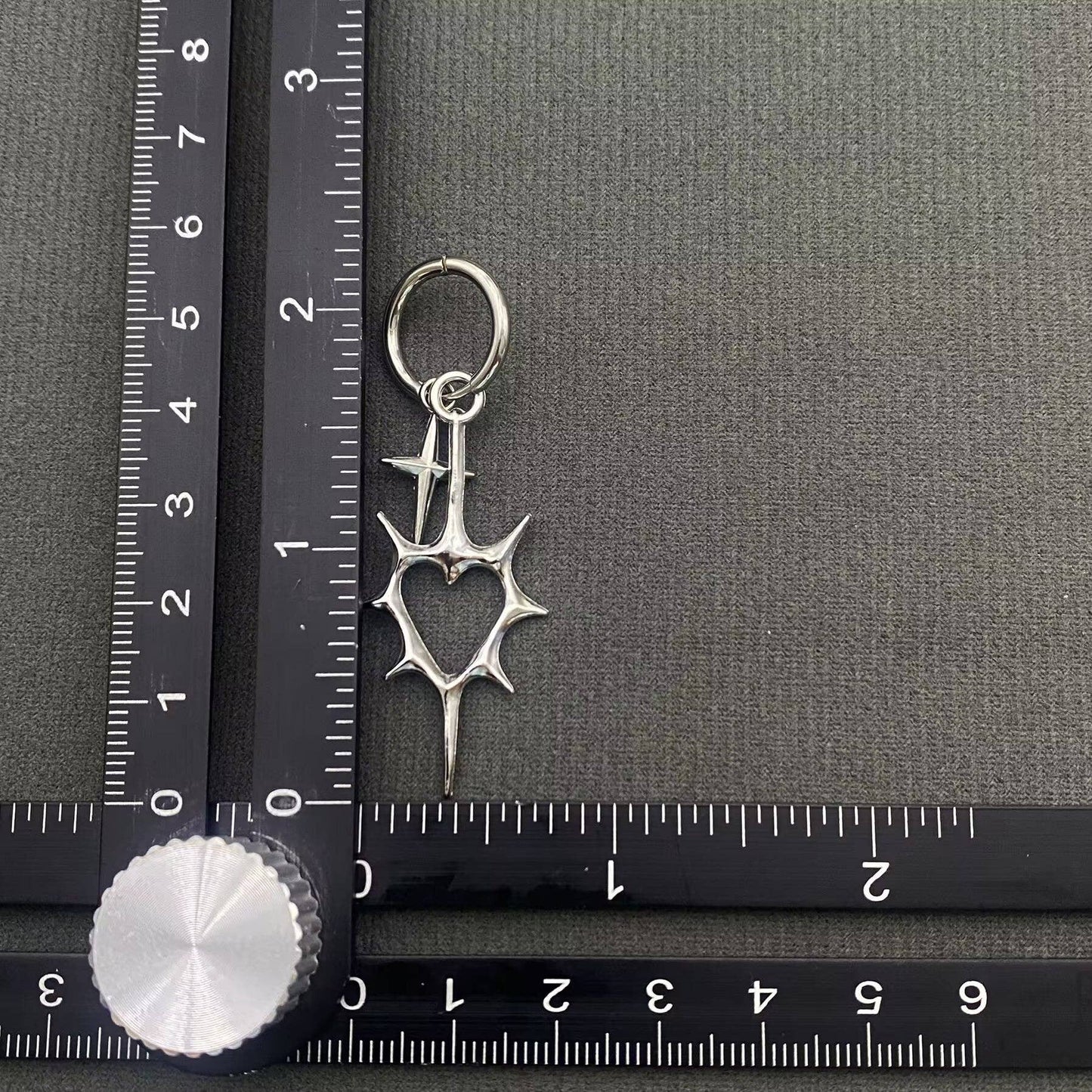 Heart of Thorns Hollow Heart Earrings