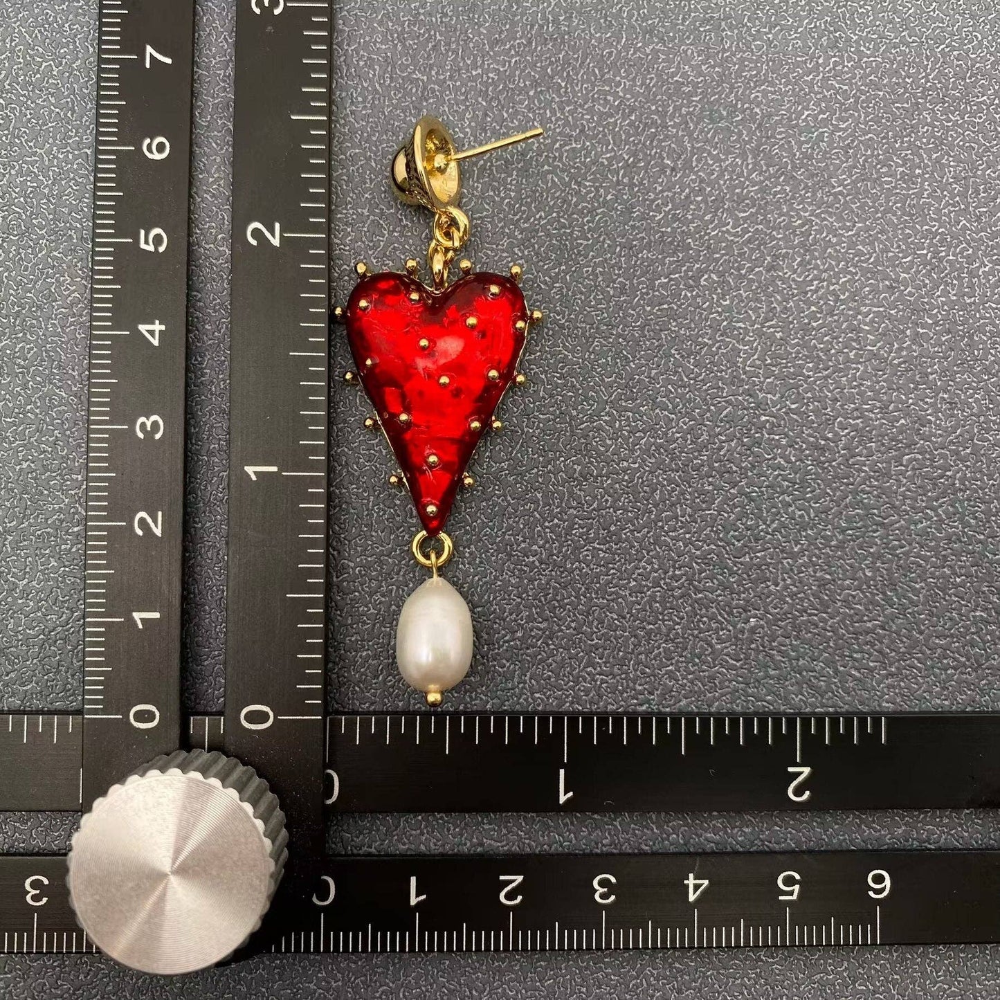 Pearl Heart Earrings