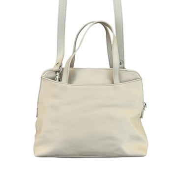 90s Beige Esprit Leather Crossbody Handbag