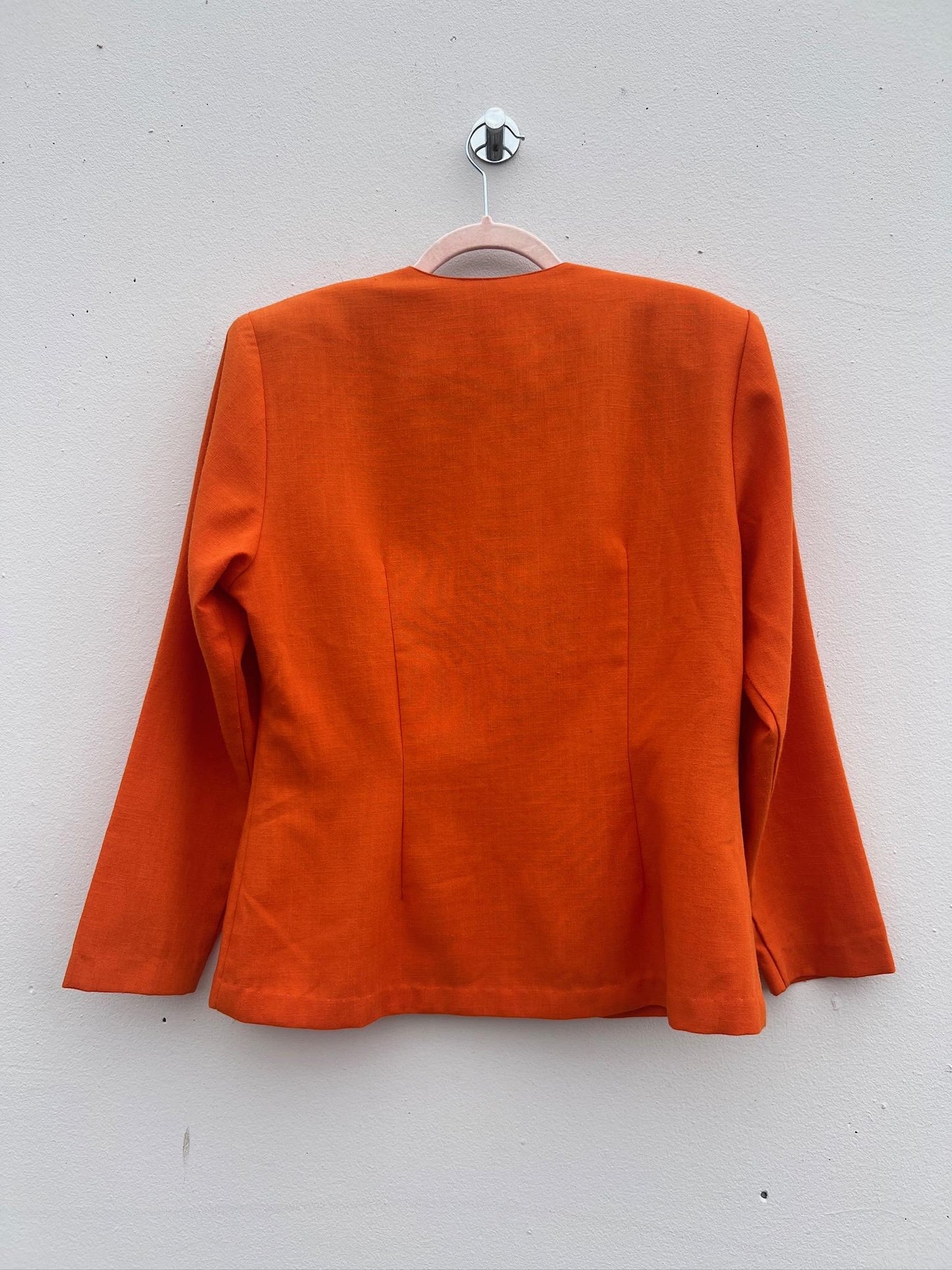 Vintage 1990's Bright Orange Blazer Jacket