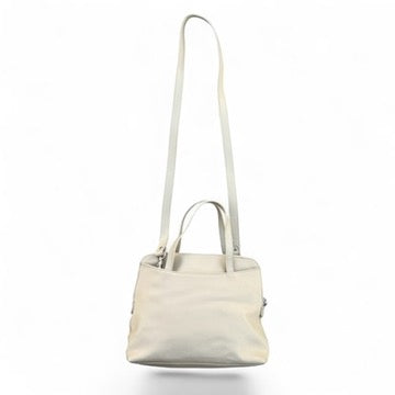 90s Beige Esprit Leather Crossbody Handbag
