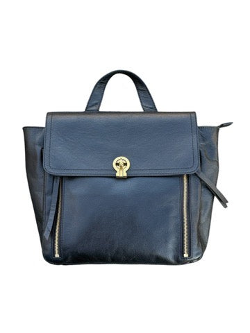 Fossil Amelia Leather Backpack Convertible Tote Black Like New