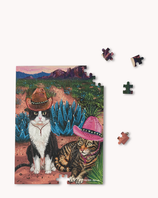 Cowboy Cats Puzzle ( 120 - 500 Piece )