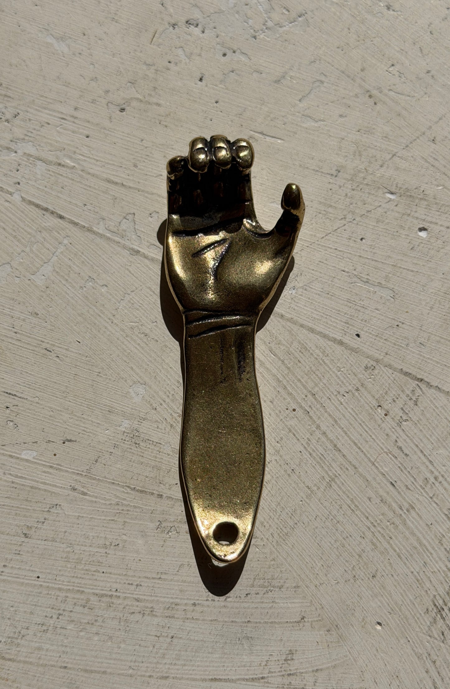 Brass Arm Bottle Opener