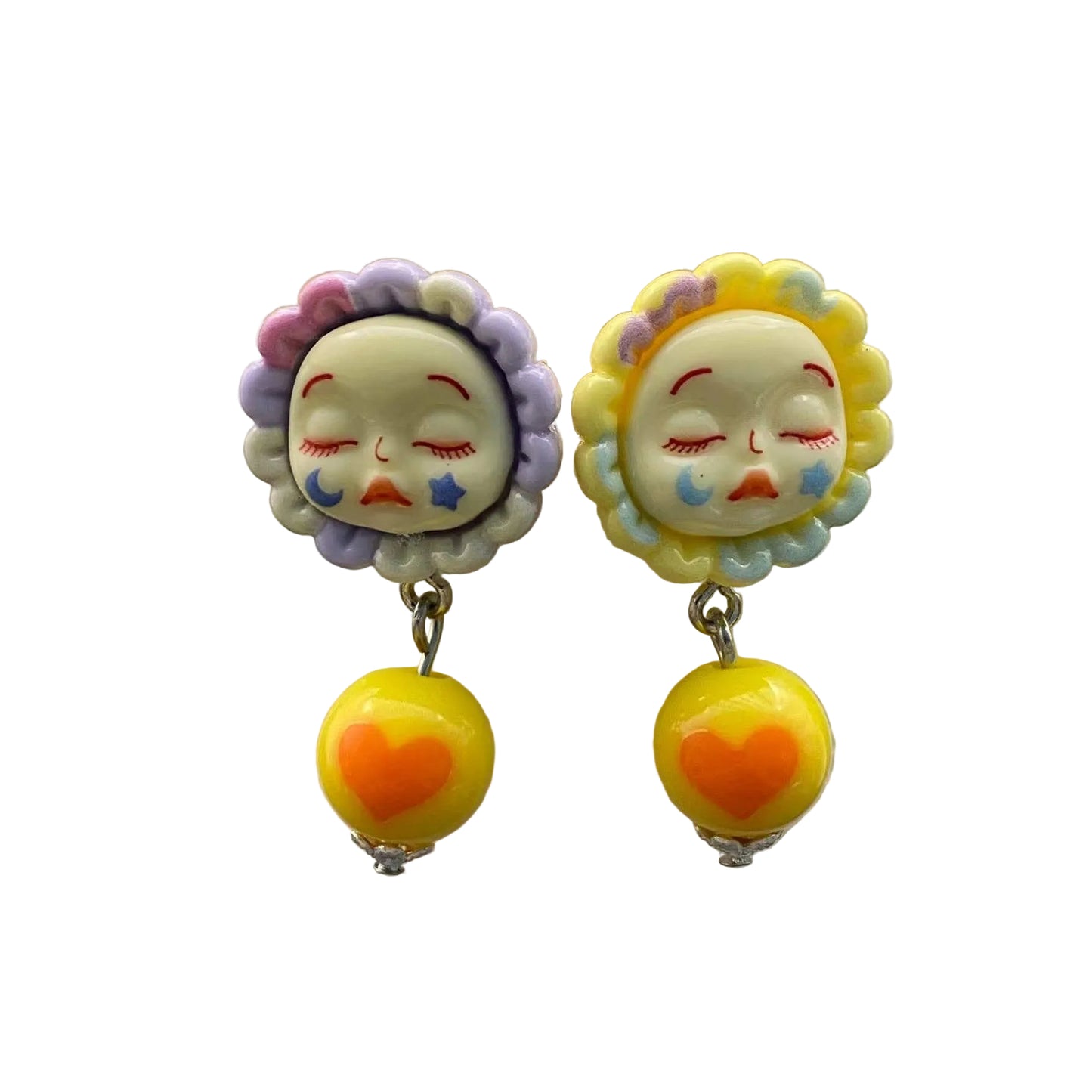 Babydoll Flower Face Earrings