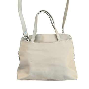 90s Beige Esprit Leather Crossbody Handbag