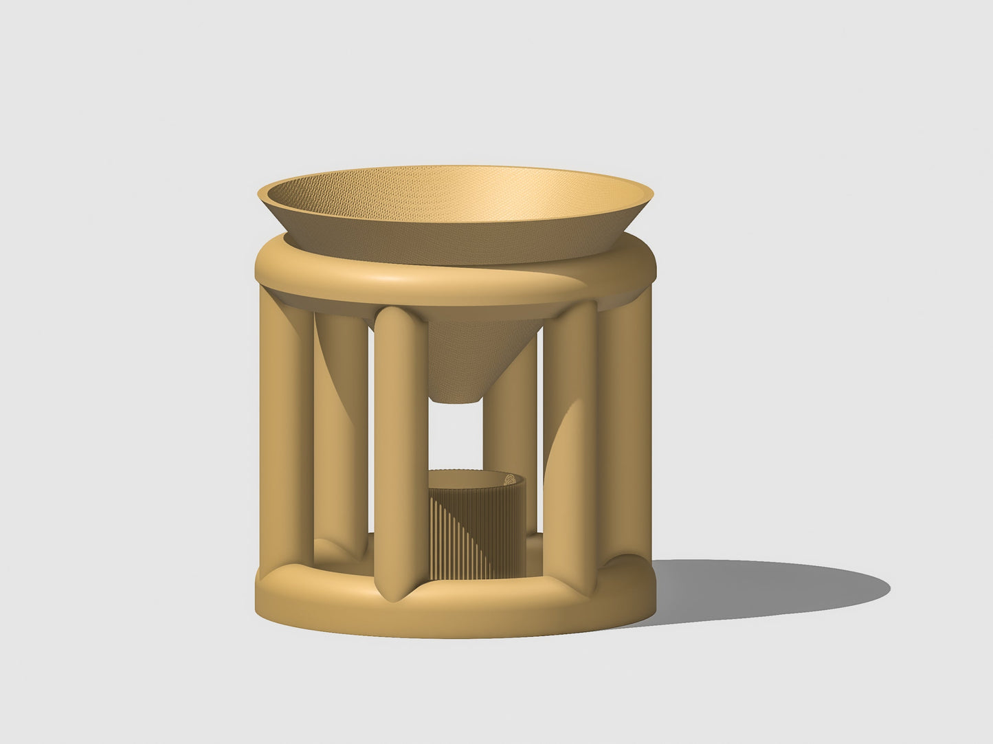 Conduit Plant Stand with Planter & Catch