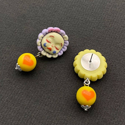 Babydoll Flower Face Earrings