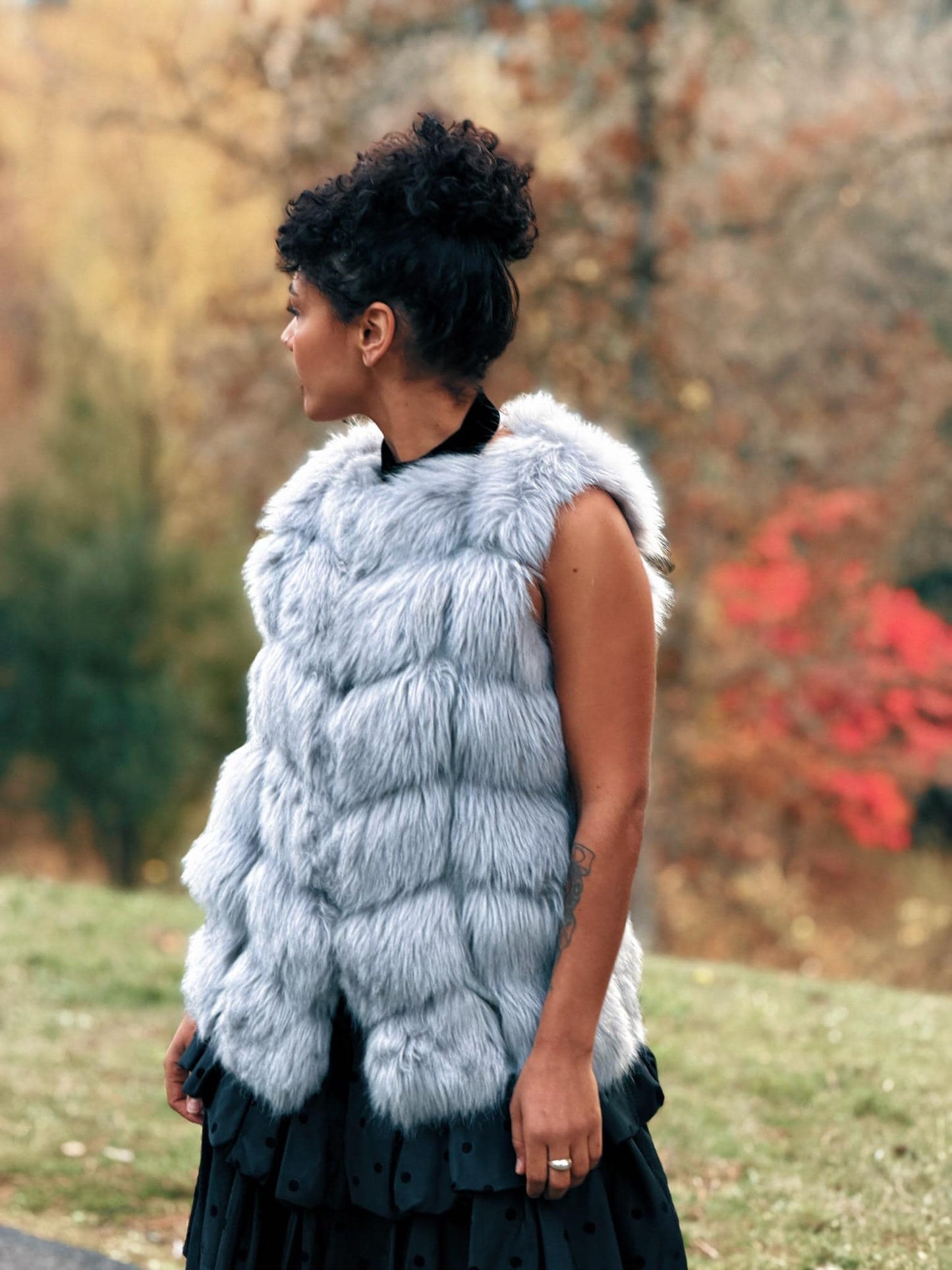Sleeveless Faux Fur Vest