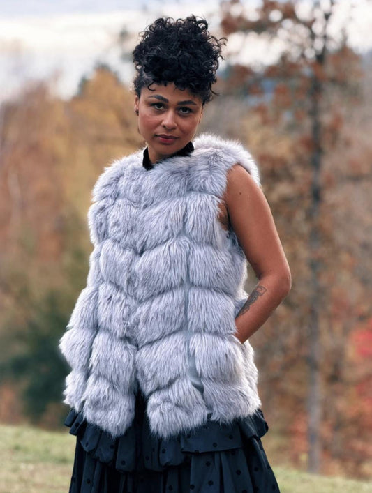 Sleeveless Faux Fur Vest