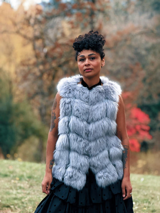 Sleeveless Faux Fur Vest