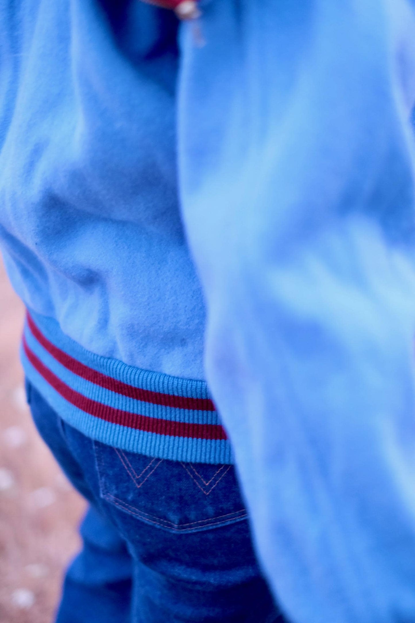 2000s Varsity Jacket | Light Blue Wool Bomber with Maroon “Mercedes King” Lettering